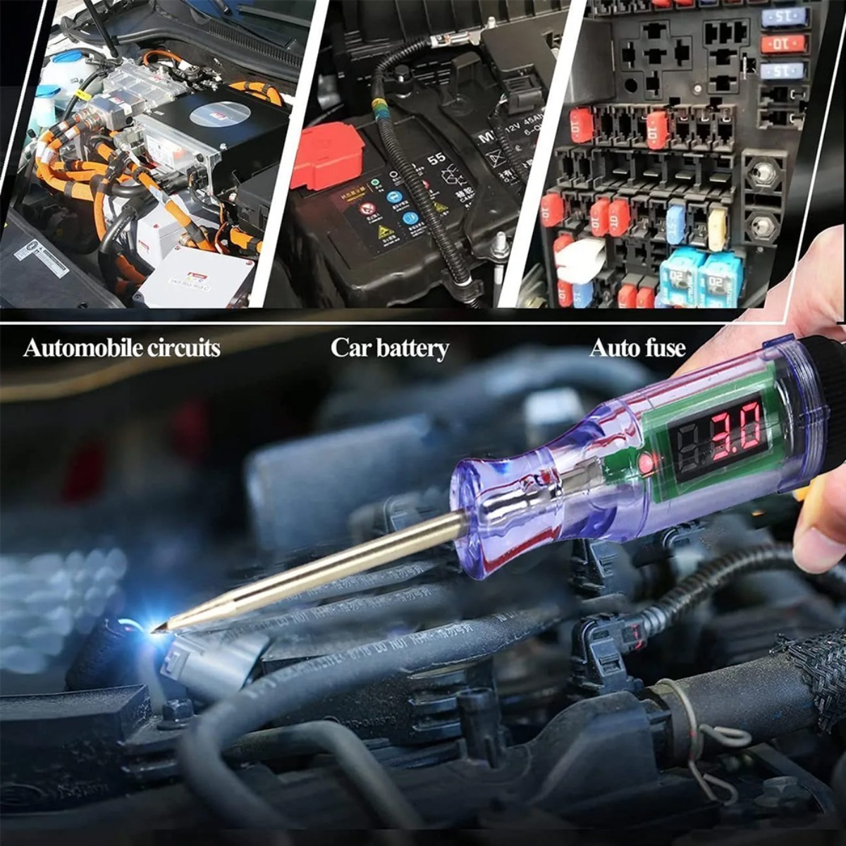 Car Truck Voltage Circuit Test - Electronics Repair Tools review and price